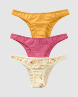 Paquete x 3 tangas descaderadas en algodón#color_s34-estampado-botanico-rosado-amarillo