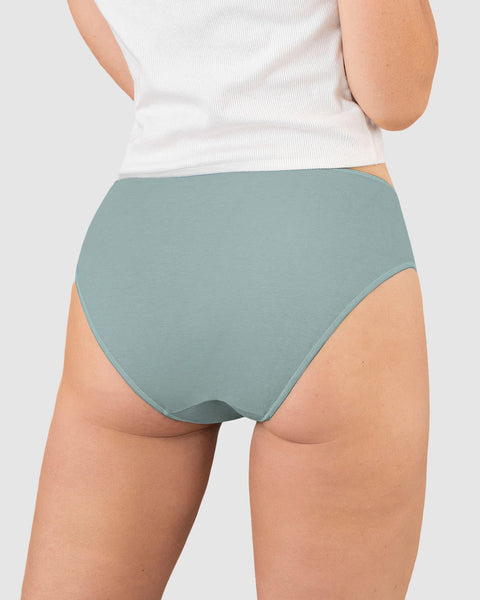 Paquete x 3 bloomers tipo bikini clásicos y confortables#color_s25-mandarina-gris-verdoso-cafe-claro