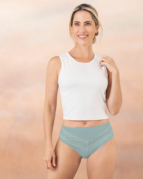 Paquete x 3 bloomers tipo bikini clásicos y confortables#color_s25-mandarina-gris-verdoso-cafe-claro