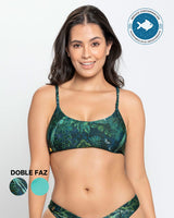 Top de bikini bio-pet doble faz con cargaderas fijas#color_515-estampado-tropical