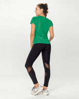 Camiseta deportiva de secado rápido y silueta semiajustada#color_635-verde