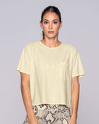 Blusa manga corta deportiva de secado rápido con bolsillo