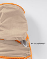 Traje de baño con cargaderas multiusos y control suave de abdomen#color_203-naranja