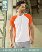 Camiseta deportiva con mallas transpirables elaborada con pet reciclado