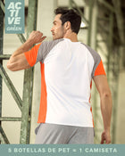 Camiseta deportiva con mallas transpirables elaborada con pet reciclado