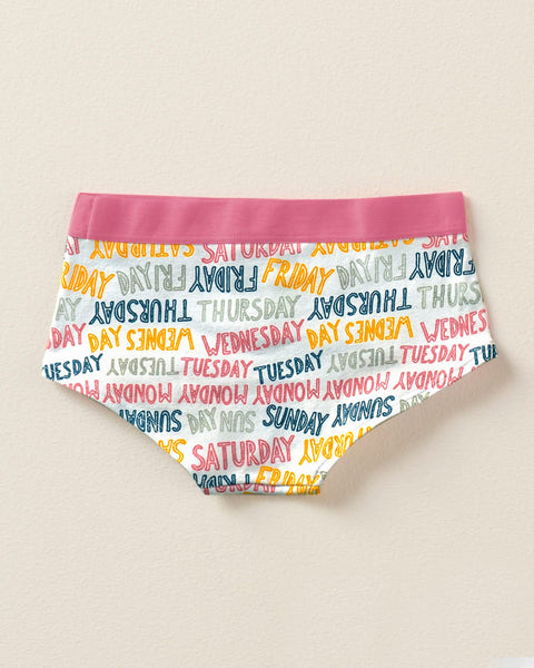 Paquete x 5 bloomers tipo hipster en algodón suave para niña#color_s21-rosado-rayas-funday