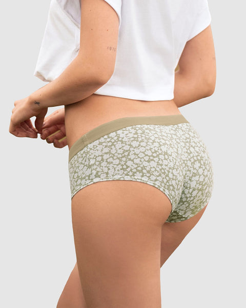 3 bloomers estilo hipster en algodón#color_s48-flores-verde-gris-terracota