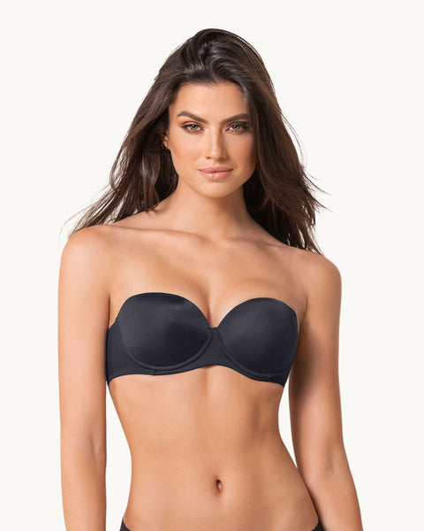 Brasier strapless con arco de realce suave#color_700-negro