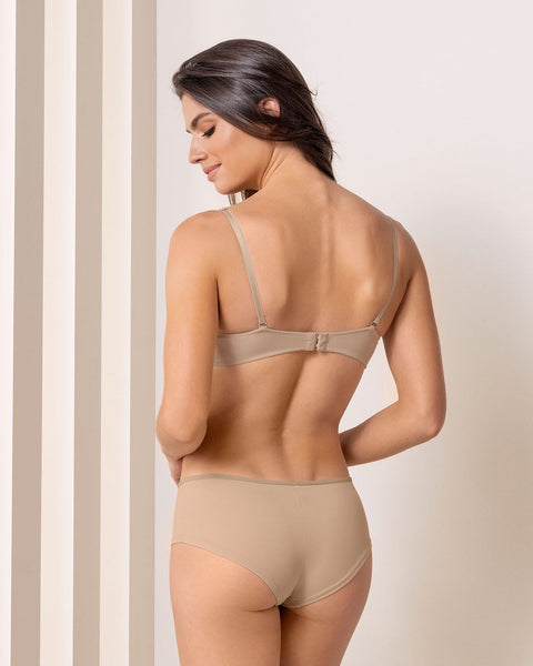 Brasier strapless con arco de realce suave#color_802-cafe-claro