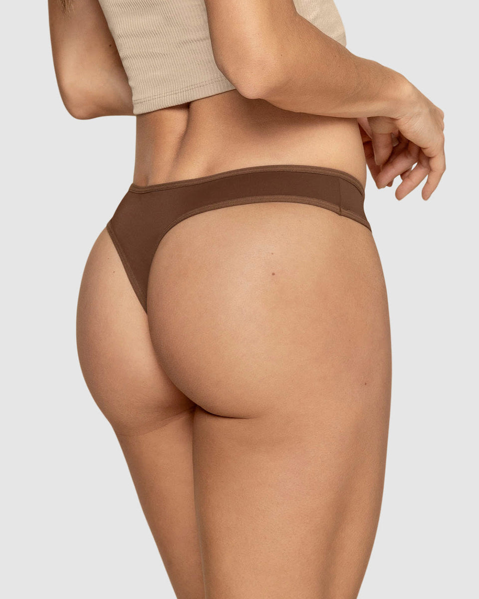 Bloomer estilo hilo semidescaderado