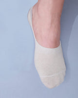 Calcetín invisible de algodón con diseño que protege el pie#color_089-beige