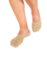 Calcetín invisible de algodón con diseño que protege el pie#color_849-beige