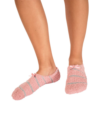 Calcetín de mujer tipo calceta textura afelpada#color_305-rosado