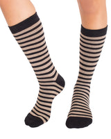 Px3 calcetín casual de caña alta femenino surtido de colores#color_s02-surtido-gris-rosa-negro