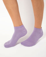 Calcetines tipo calceta de algodón con media toalla en planta del pie#color_422-lila