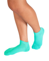 Calcetines tipo calceta de algodón con media toalla en planta del pie#color_556-turquesa