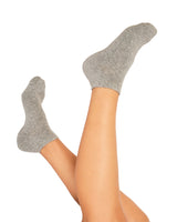 Calcetines tipo calceta de algodón con media toalla en planta del pie#color_711-gris