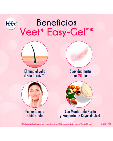 Veet facial bandas de cera depilatoria pieles normales#color_sin-color