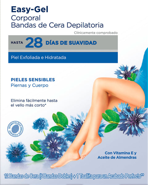 Veet bandas de cera depilatoria corporal pieles sensibles#color_sin-color