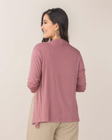 Saquillo manga larga en tejido de punto para mujer#color_181-palo-rosa