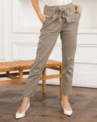 Pantalón largo con bolsillos funcionales para mujer