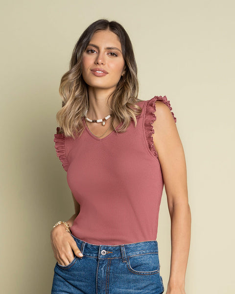 Blusa sin mangas con bolero#color_181-palo-rosa