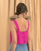 Blusa corta con escote cuadrado