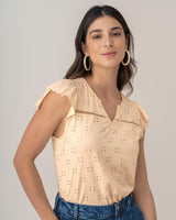 Blusa manga corta en ojalillo#color_279-coral-claro