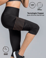 Capri de control en abdomen y muslos con bolsillo lateral y tecnología copper#all_variants