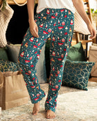 Pantalón de pijama para mujer con estampado de navidad