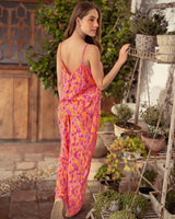 Pantalón largo estampado de pijama#color_231-rosado-estampado