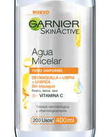 Garnier- skin active agua micelar express aclara tono uniforme#color_sin-color