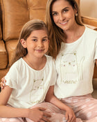 Blusa de pijama para niña con estampado localizado