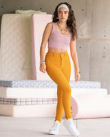 Blusa sin mangas crop top en tejido acanalado#color_394-rosado