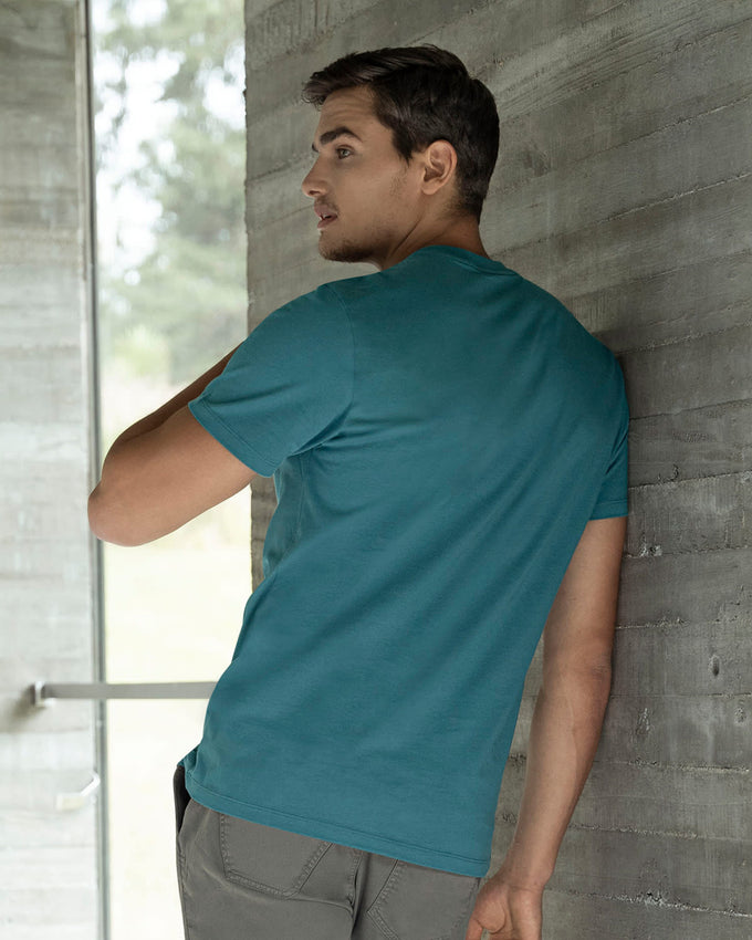 Camiseta básica manga corta para hombre#color_052-azul