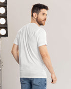 Camiseta manga corta con estampado localizado frontal para hombre