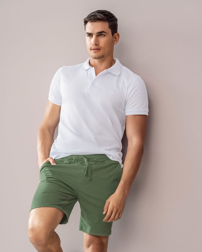 Bermuda para hombre cintura ajustable#color_617-verde-oliva