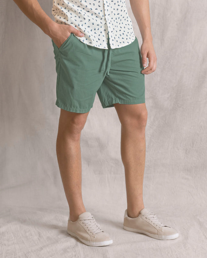 Bermuda para hombre cintura ajustable#color_635-eucalipto