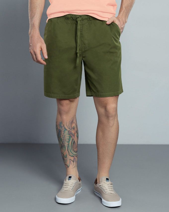 Bermuda para hombre cintura ajustable#color_931-verde-militar