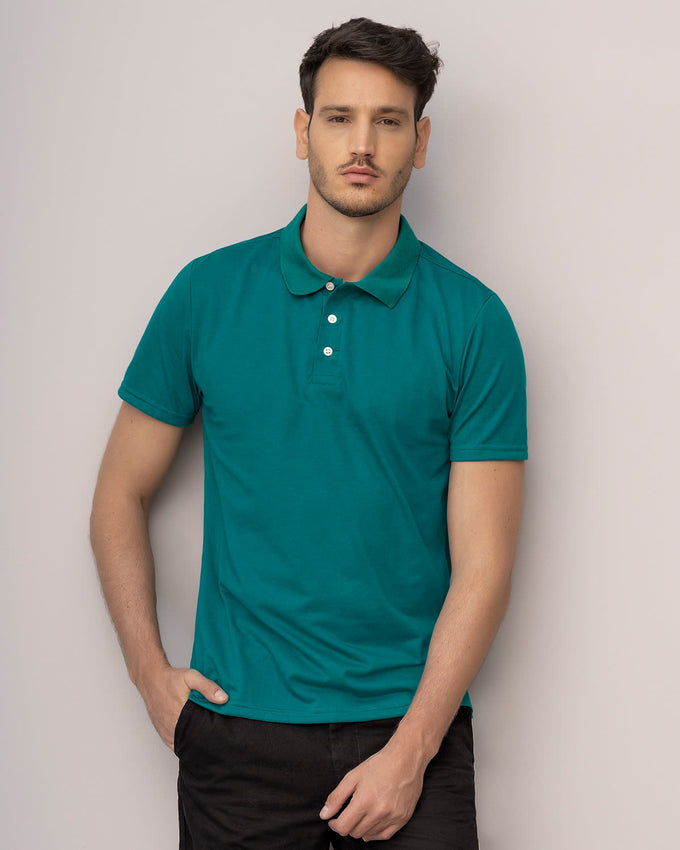 Camiseta tipo polo en jersey#color_063-verde