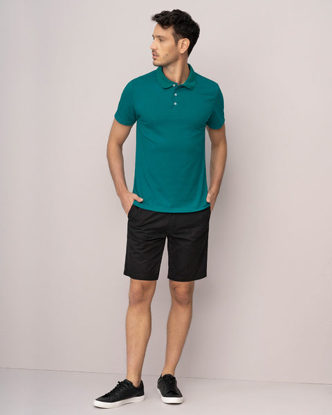 Camiseta tipo polo en jersey#color_063-verde