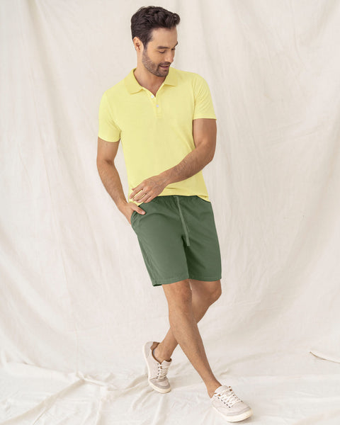 Camiseta tipo polo en jersey#color_111-amarillo