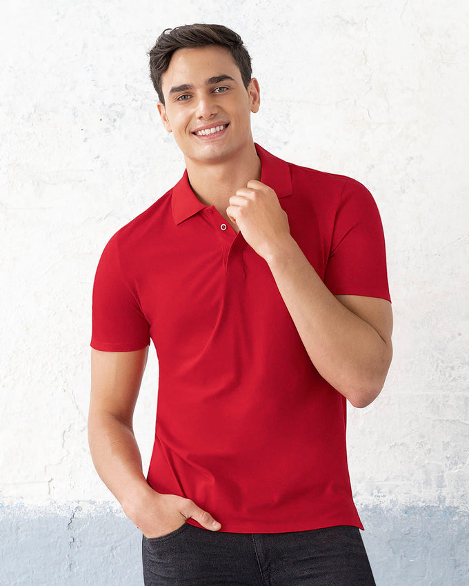 Camiseta polo hombre#color_033-rojo
